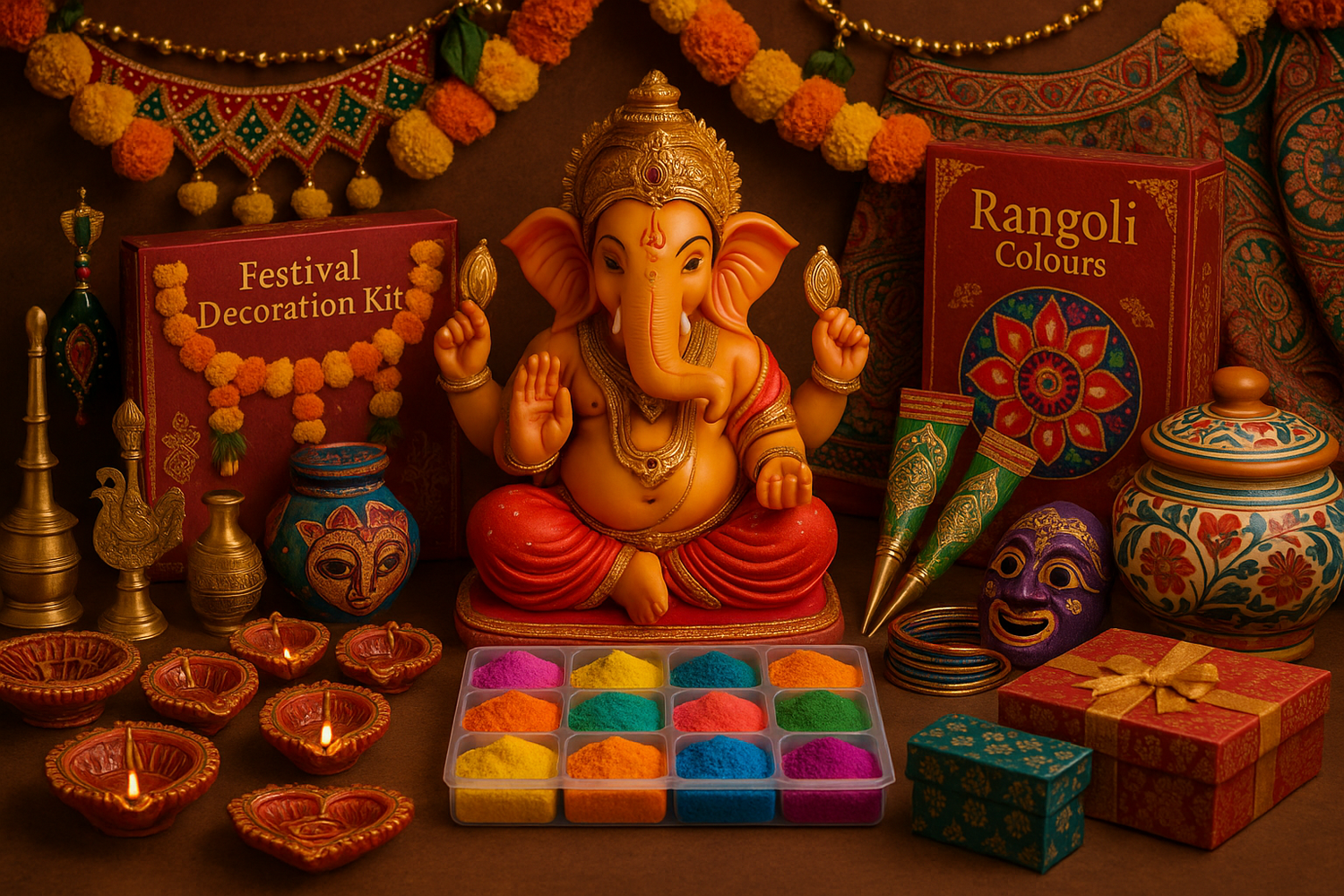 Reiterate it with ganesha idol